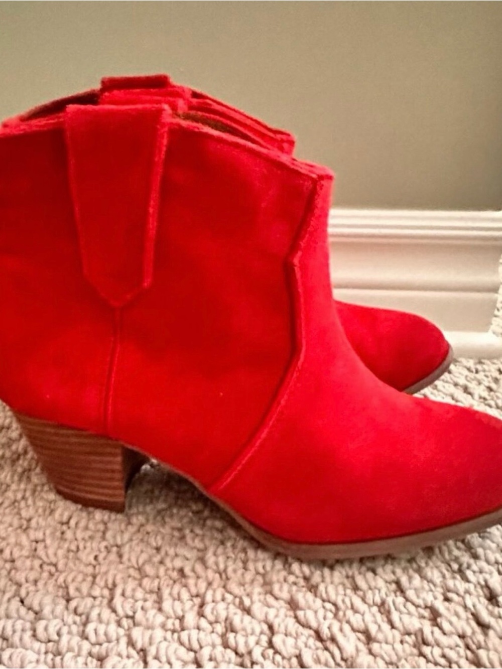 Aldo Red Ankle Booties - Size 9